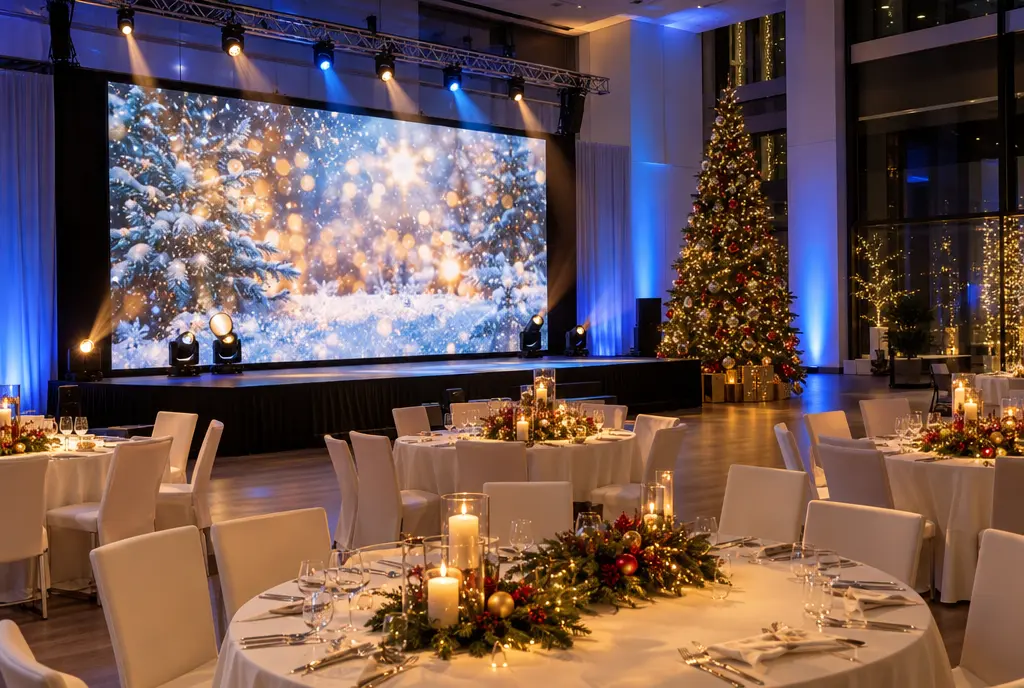 Corporate Event Setups 12 Holiday and Christmas events