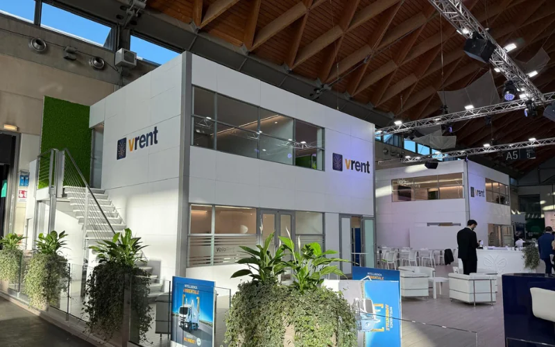 V Rent Double-Deck Stand at Ecomondo 2025